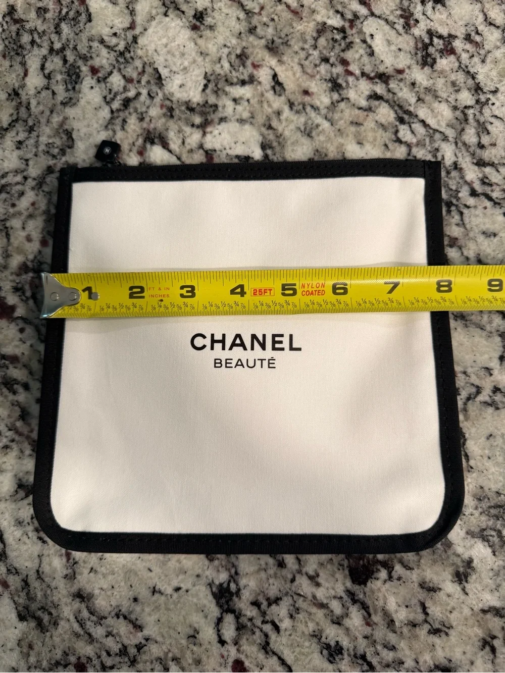 Chanel beaute White & Black Cosmetic Pouch